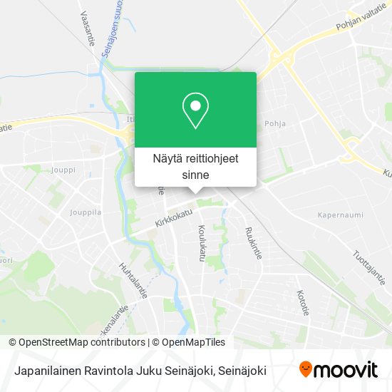 Japanilainen Ravintola Juku Seinäjoki kartta
