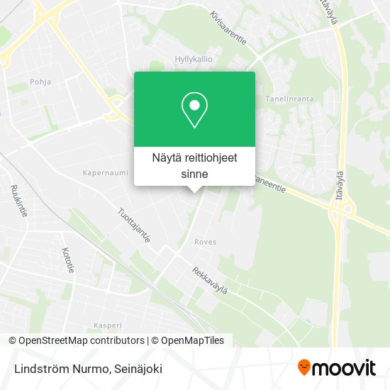 Lindström Nurmo kartta