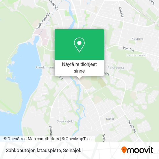 Sähköautojen latauspiste kartta