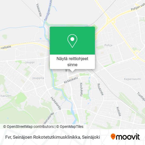 Fvr, Seinäjoen Rokotetutkimusklinikka kartta