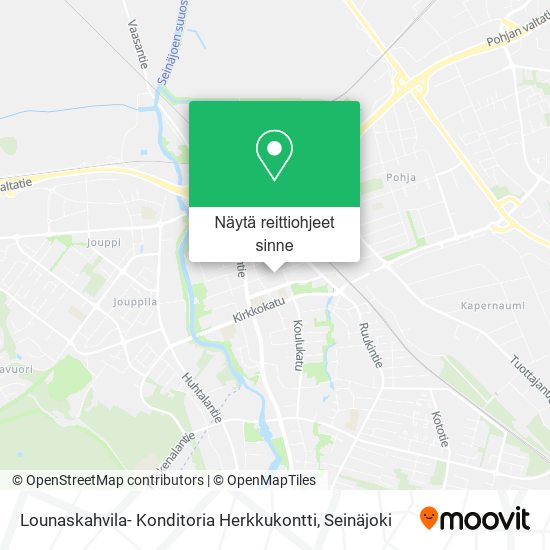 Lounaskahvila- Konditoria Herkkukontti kartta