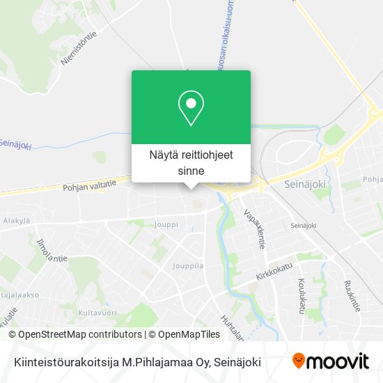 Kiinteistöurakoitsija M.Pihlajamaa Oy kartta