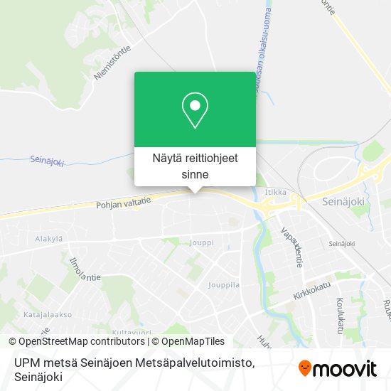 UPM metsä Seinäjoen Metsäpalvelutoimisto kartta