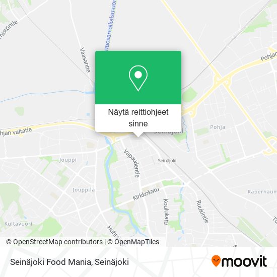 Seinäjoki Food Mania kartta