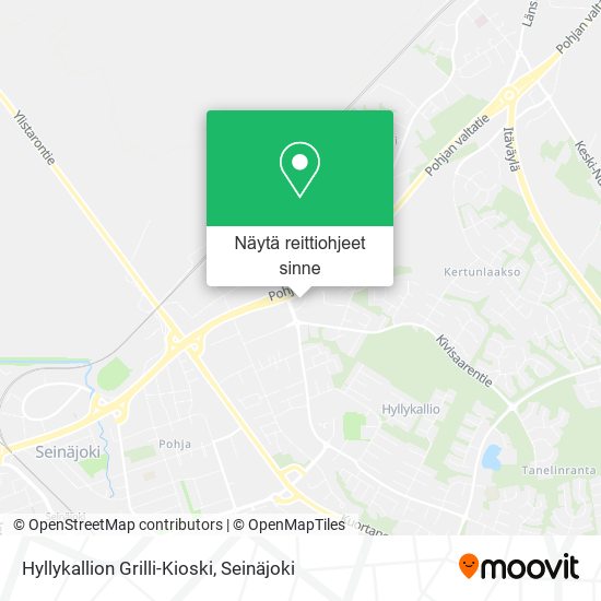Hyllykallion Grilli-Kioski kartta