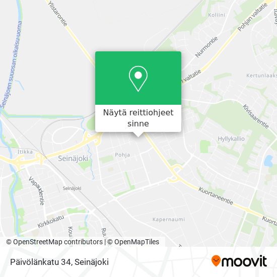 Päivölänkatu 34 kartta