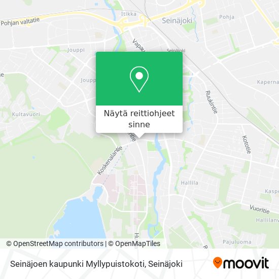 Seinäjoen kaupunki Myllypuistokoti kartta