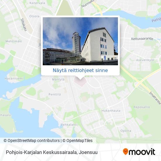 Kuinka päästä kohteeseen Pohjois-Karjalan Keskussairaala paikassa Joensuu  kulkuvälineellä Bussi?