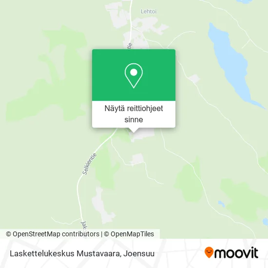Laskettelukeskus Mustavaara kartta