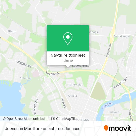 Joensuun Moottorikoneistamo kartta