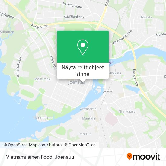 Vietnamilainen Food kartta