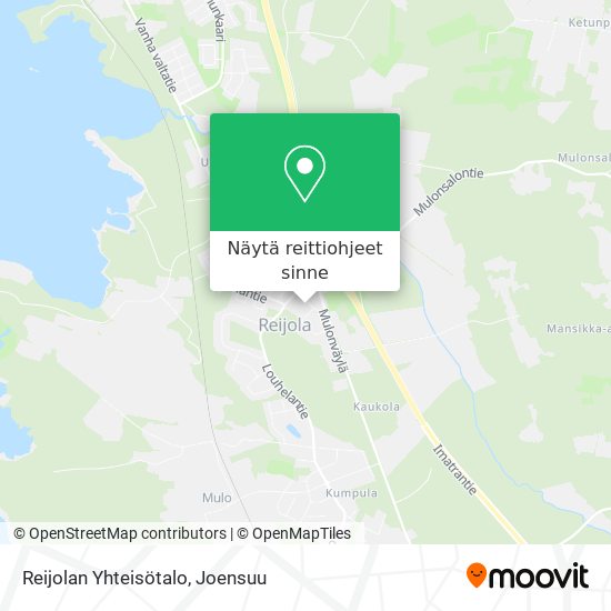 Reijolan Yhteisötalo kartta