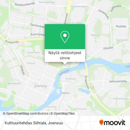Kulttuuritehdas Siihtala kartta