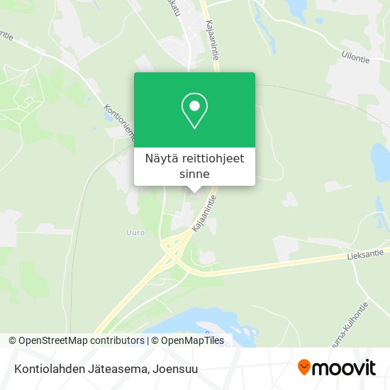 Kontiolahden Jäteasema kartta