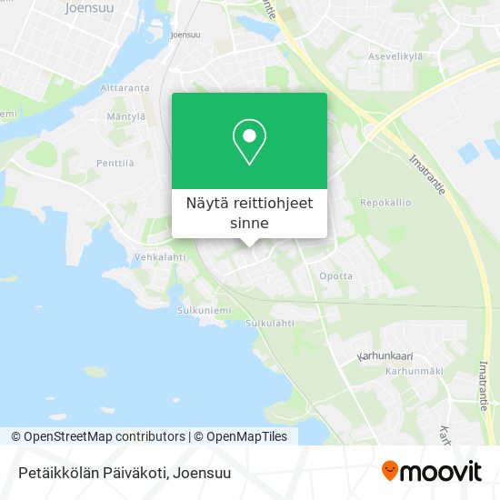 Petäikkölän Päiväkoti kartta