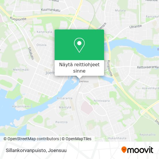 Sillankorvanpuisto kartta