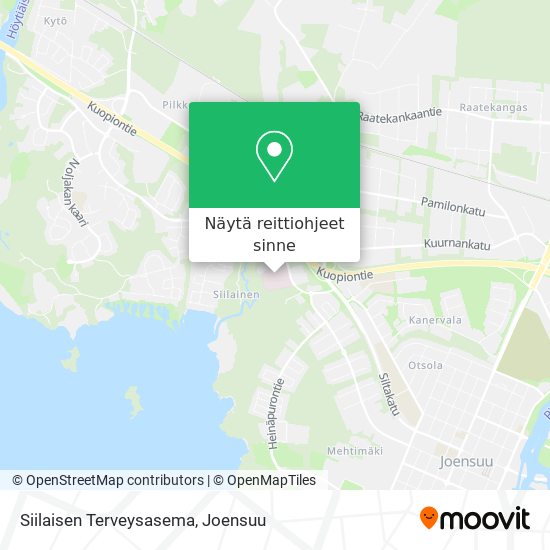 Siilaisen Terveysasema kartta