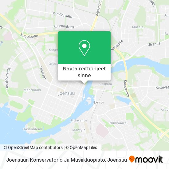 Joensuun Konservatorio Ja Musiikkiopisto kartta