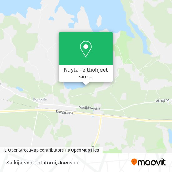 Särkijärven Lintutorni kartta