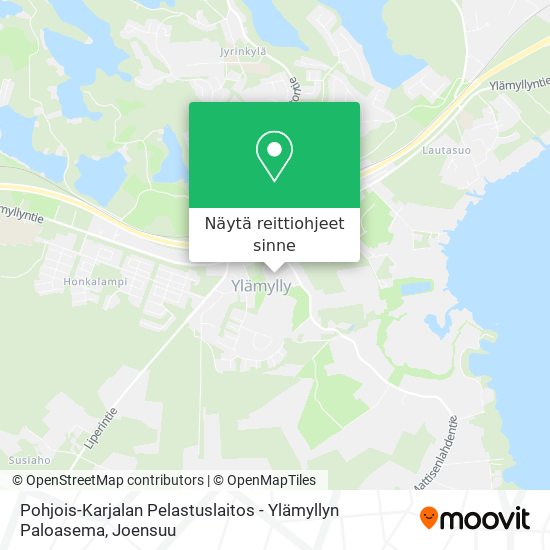 Pohjois-Karjalan Pelastuslaitos - Ylämyllyn Paloasema kartta