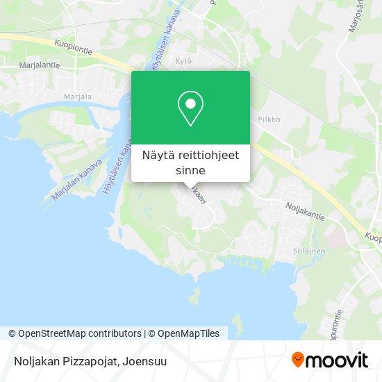 Noljakan Pizzapojat kartta