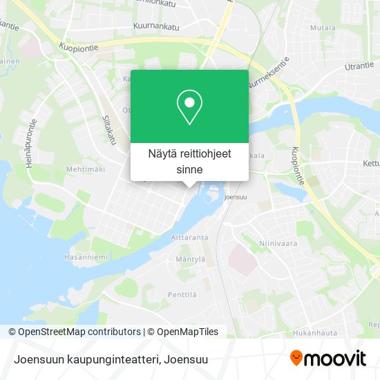 Joensuun kaupunginteatteri kartta