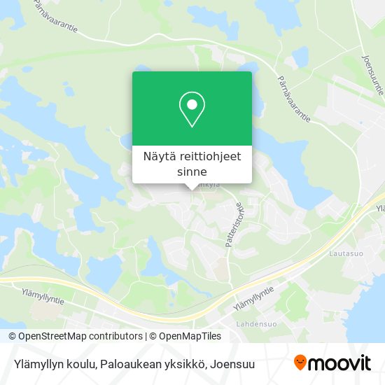 Ylämyllyn koulu, Paloaukean yksikkö kartta