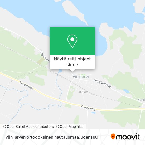 Viinijärven ortodoksinen hautausmaa kartta