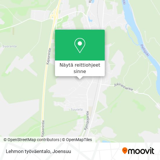 Lehmon työväentalo kartta