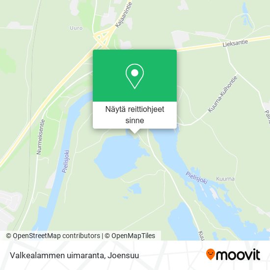 Valkealammen uimaranta kartta