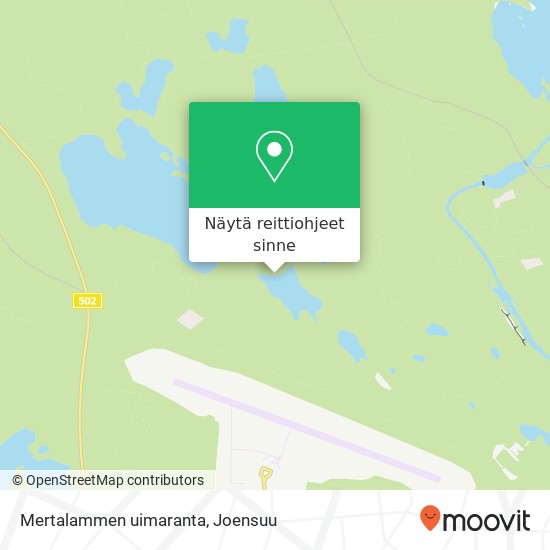 Mertalammen uimaranta kartta