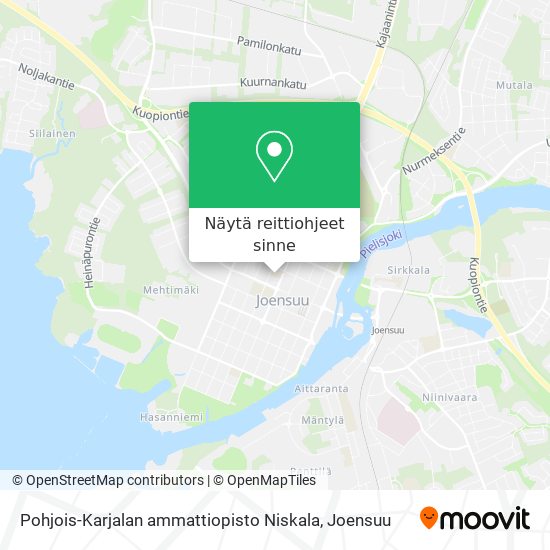 Pohjois-Karjalan ammattiopisto Niskala kartta