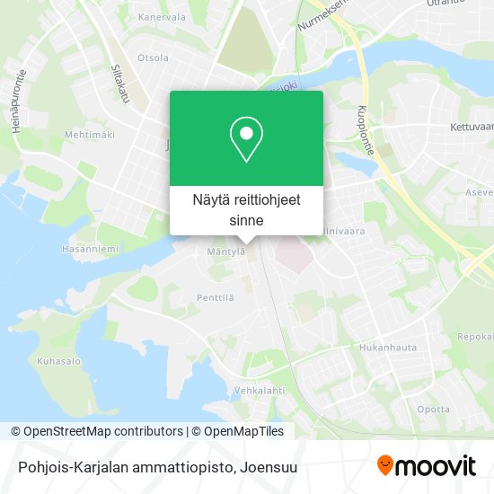 Pohjois-Karjalan ammattiopisto kartta