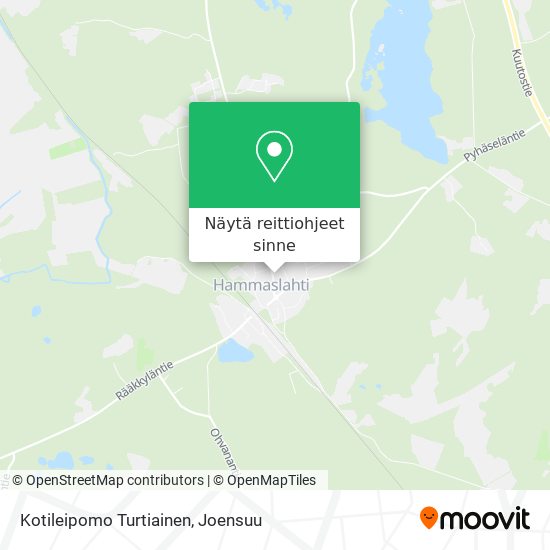 Kotileipomo Turtiainen kartta