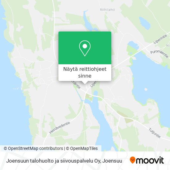 Joensuun talohuolto ja siivouspalvelu Oy kartta