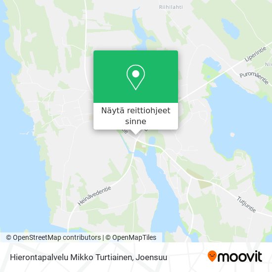 Hierontapalvelu Mikko Turtiainen kartta