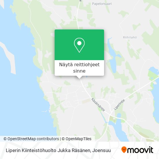 Liperin Kiinteistöhuolto Jukka Räsänen kartta