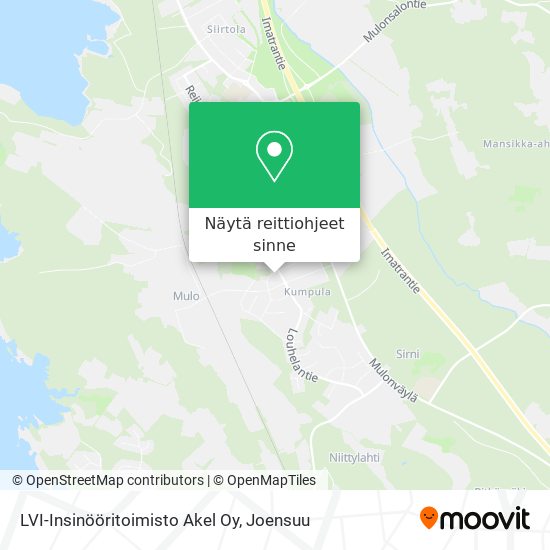 LVI-Insinööritoimisto Akel Oy kartta