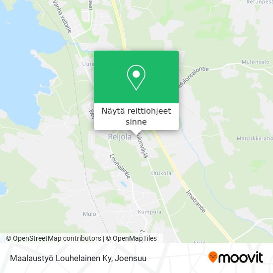 Maalaustyö Louhelainen Ky kartta