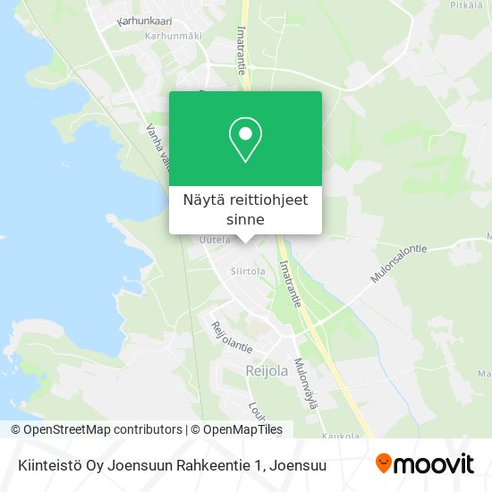 Kiinteistö Oy Joensuun Rahkeentie 1 kartta