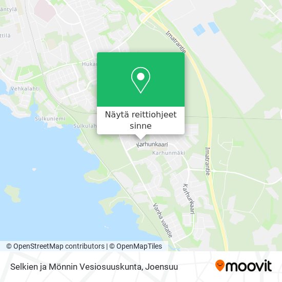 Selkien ja Mönnin Vesiosuuskunta kartta
