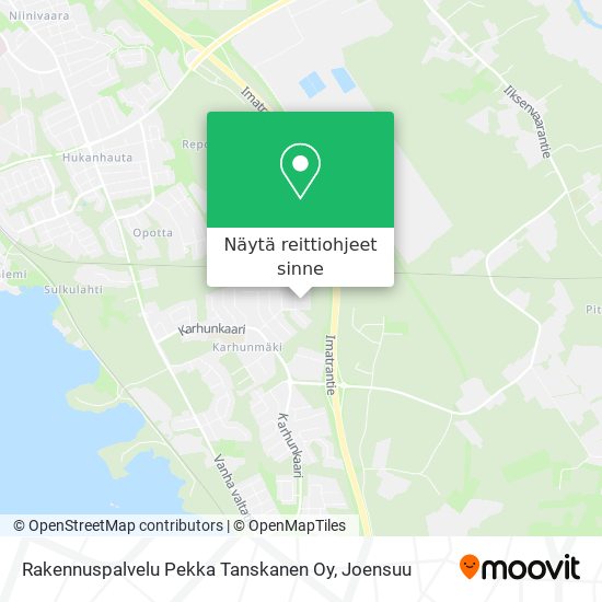 Rakennuspalvelu Pekka Tanskanen Oy kartta