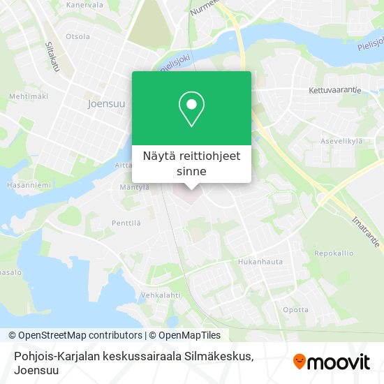 Pohjois-Karjalan keskussairaala Silmäkeskus kartta