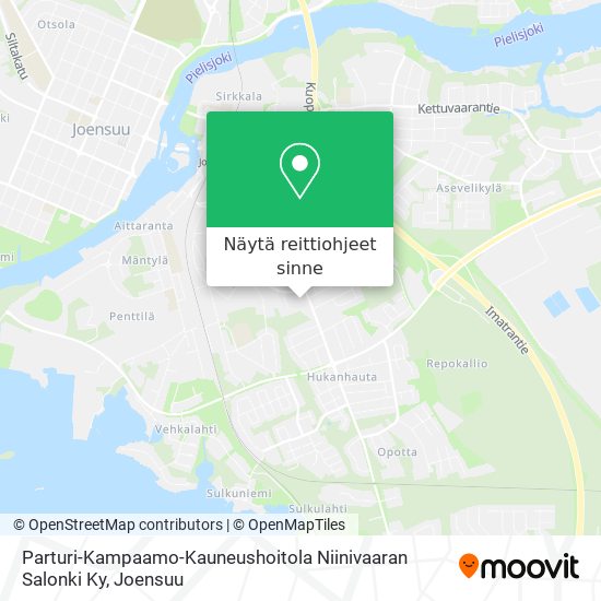 Parturi-Kampaamo-Kauneushoitola Niinivaaran Salonki Ky kartta