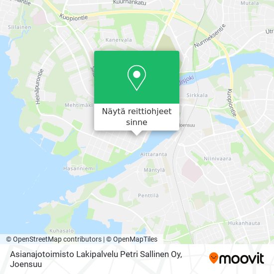 Asianajotoimisto Lakipalvelu Petri Sallinen Oy kartta