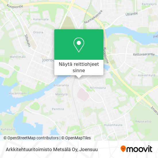 Arkkitehtuuritoimisto Metsälä Oy kartta