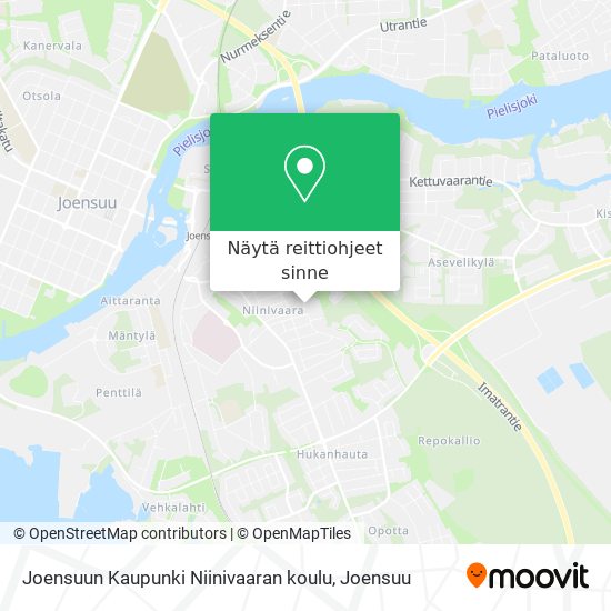 Joensuun Kaupunki Niinivaaran koulu kartta