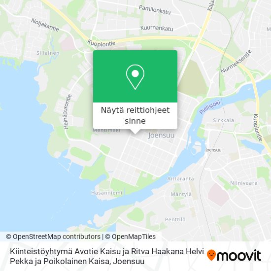 Kiinteistöyhtymä Avotie Kaisu ja Ritva Haakana Helvi Pekka ja Poikolainen Kaisa kartta