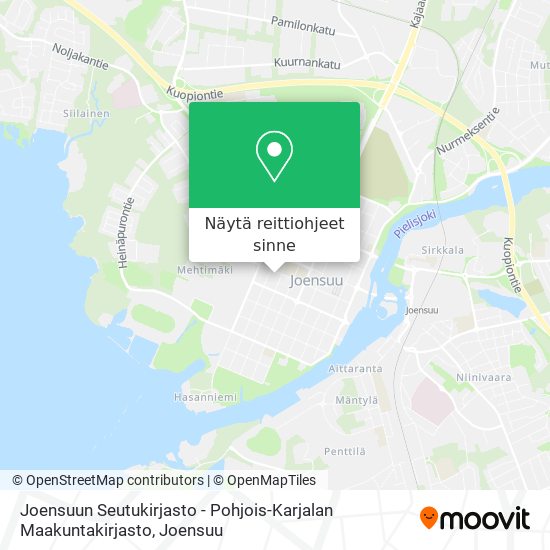 Joensuun Seutukirjasto - Pohjois-Karjalan Maakuntakirjasto kartta
