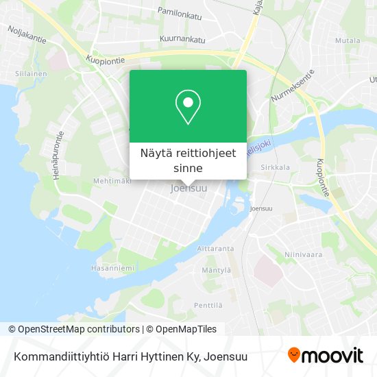 Kommandiittiyhtiö Harri Hyttinen Ky kartta